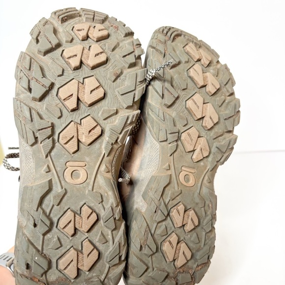 Oboz Sawtooth X Mid Waterproof Tan Gray Hiking Boots Size 7 Women’s - Picture 5 of 6